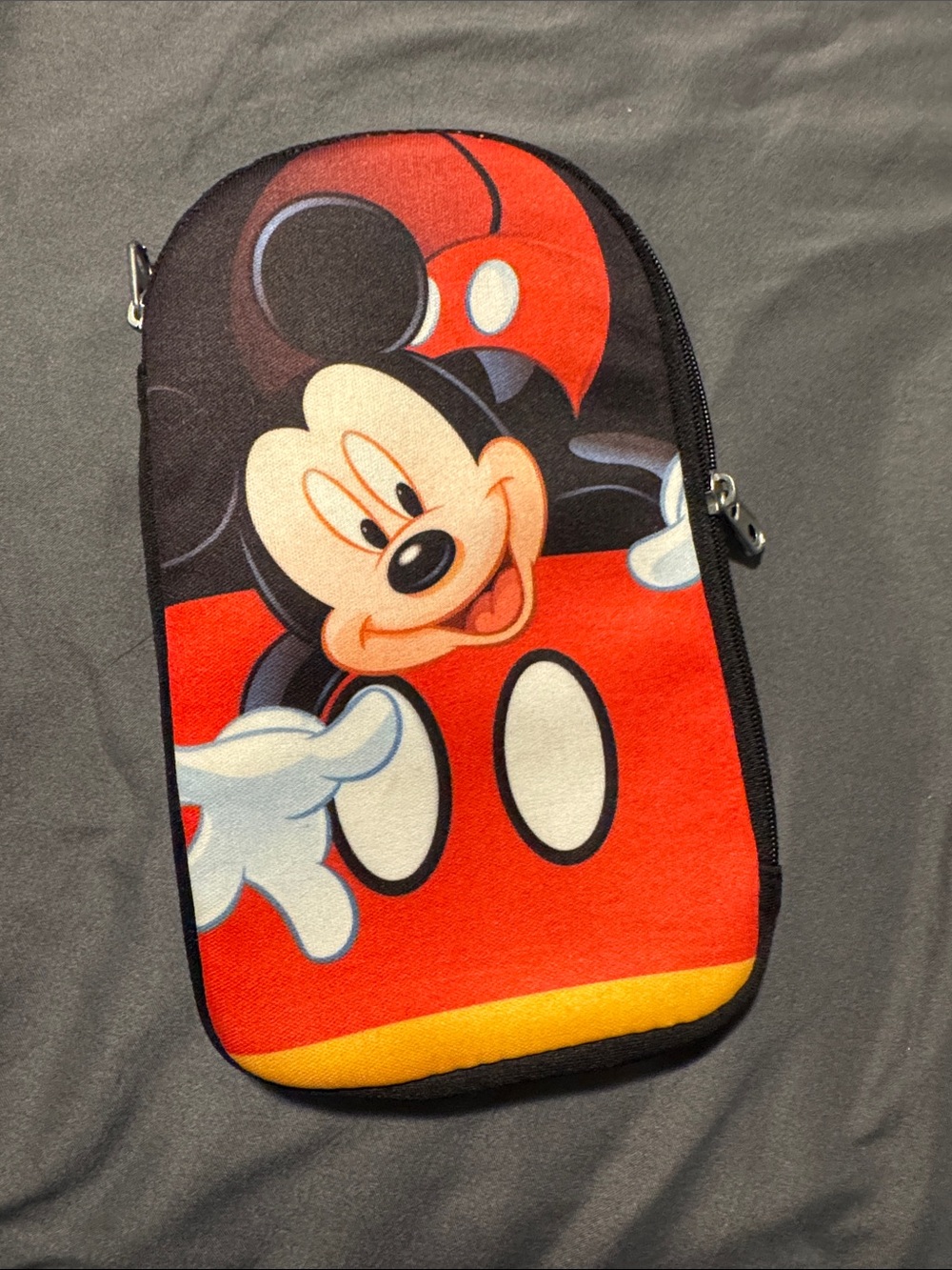 Disney Black Soft Zip Pouch - Black